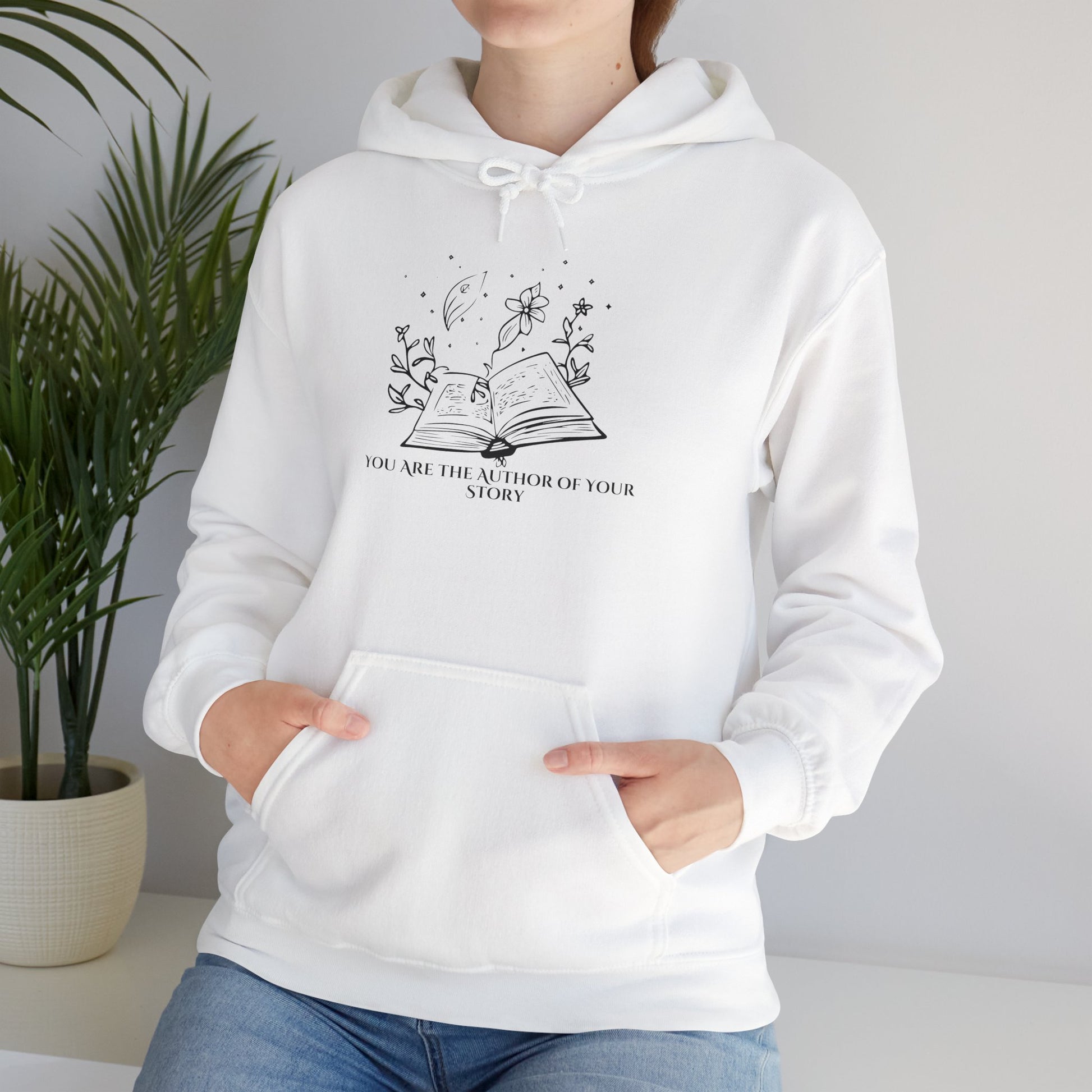 Hoodie - You Are The Author of Your Story - Luminous Gem Designs 