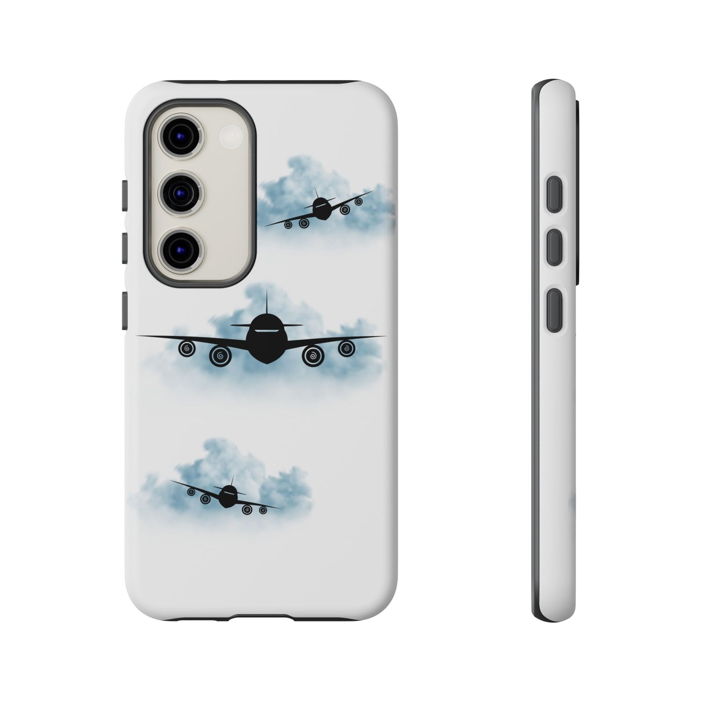 Tough Phone Case - Clouds & Aeroplanes Design