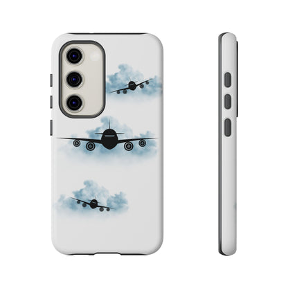 Tough Phone Case - Clouds & Aeroplanes Design