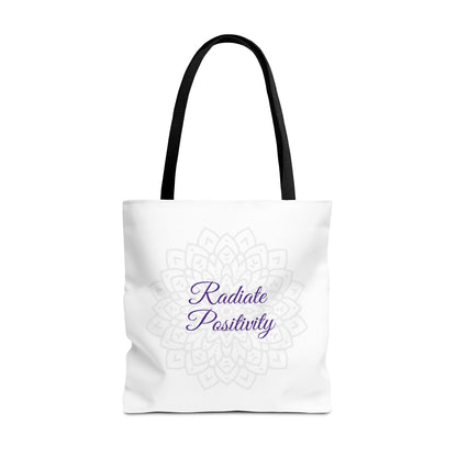 Tote Bag - Radiate Positivity - Luminous Gem Designs 