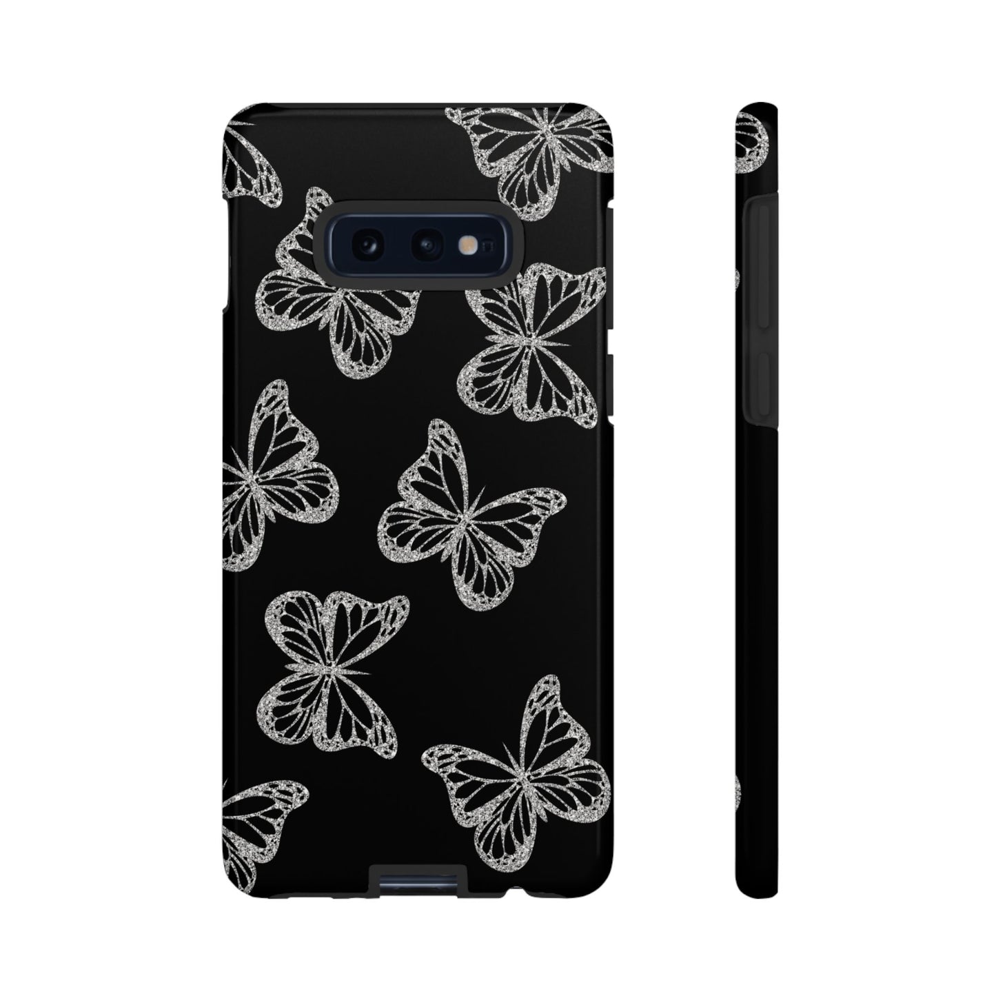 Tough Phone Case - Silver Butterfly Designs