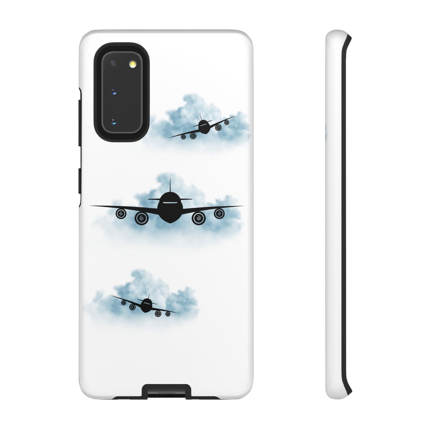 Tough Phone Case - Clouds & Aeroplanes Design