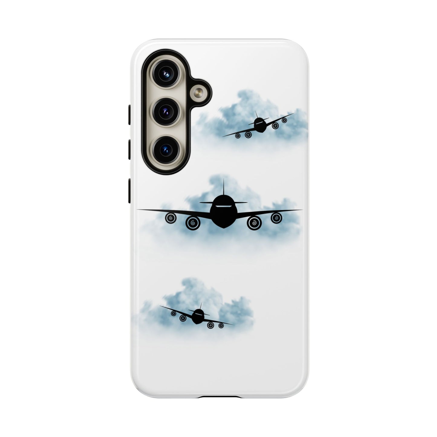 Tough Phone Case - Clouds & Aeroplanes Design