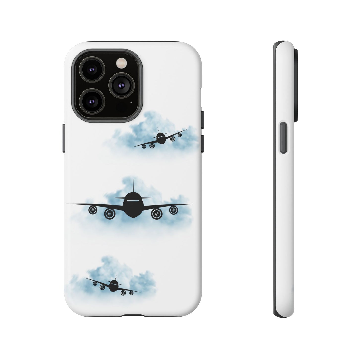 Tough Phone Case - Clouds & Aeroplanes Design