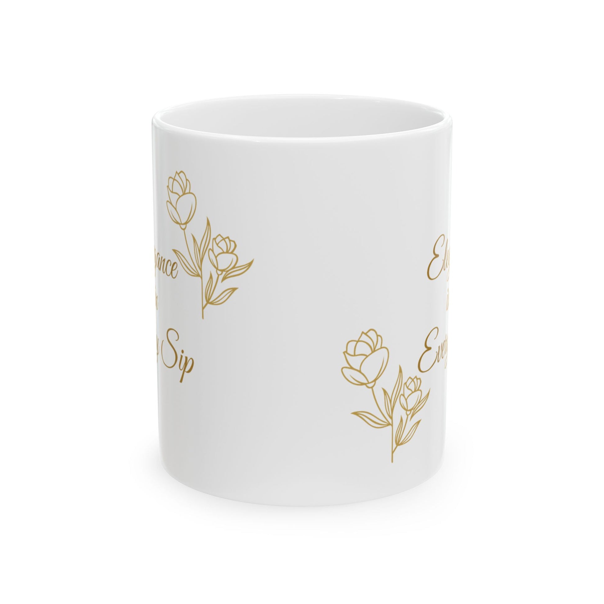 Ceramic Mug - Elegance in Every Sip - Luminous Gem Designs 