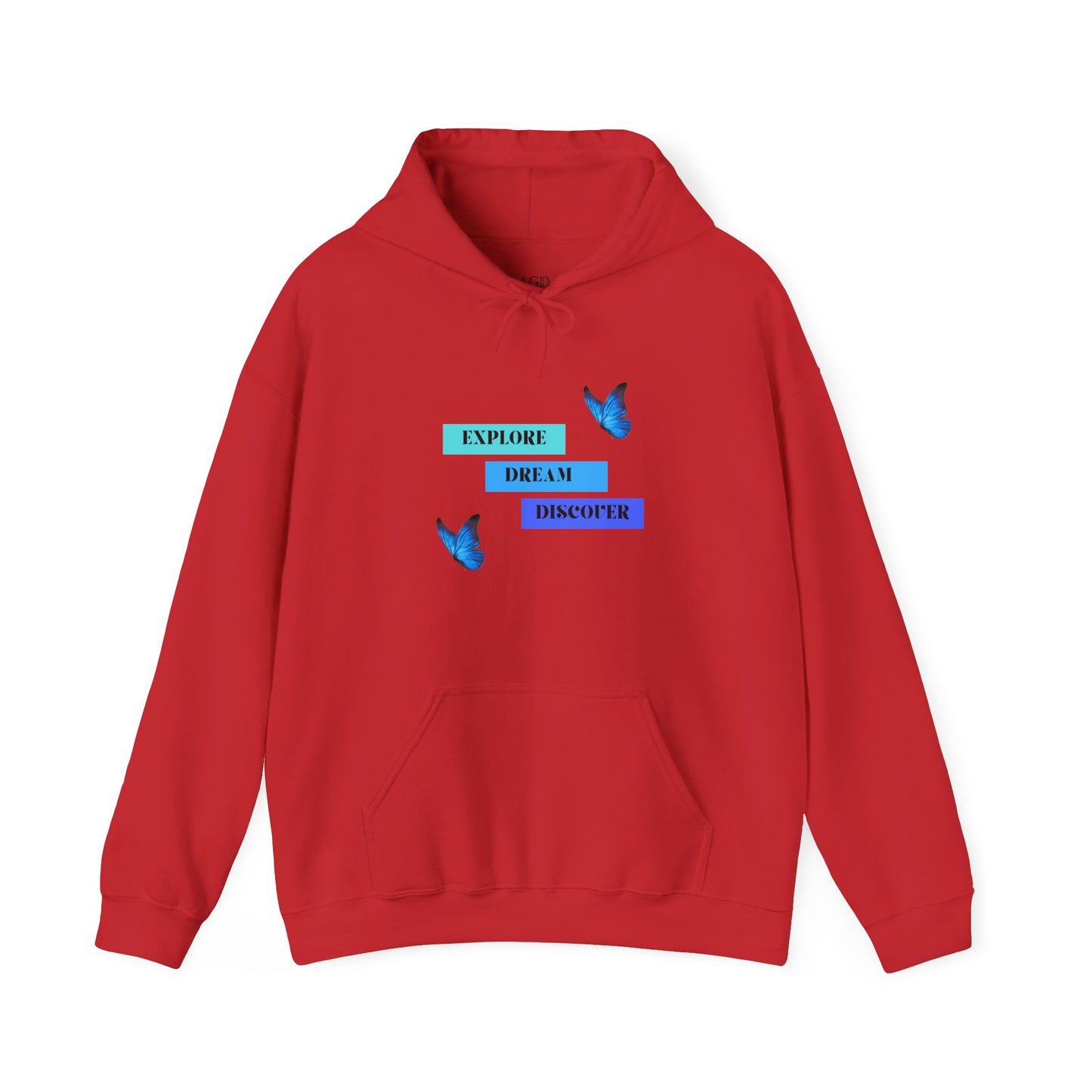 Hoodie - Explore, Dream & Discover - Luminous Gem Designs 