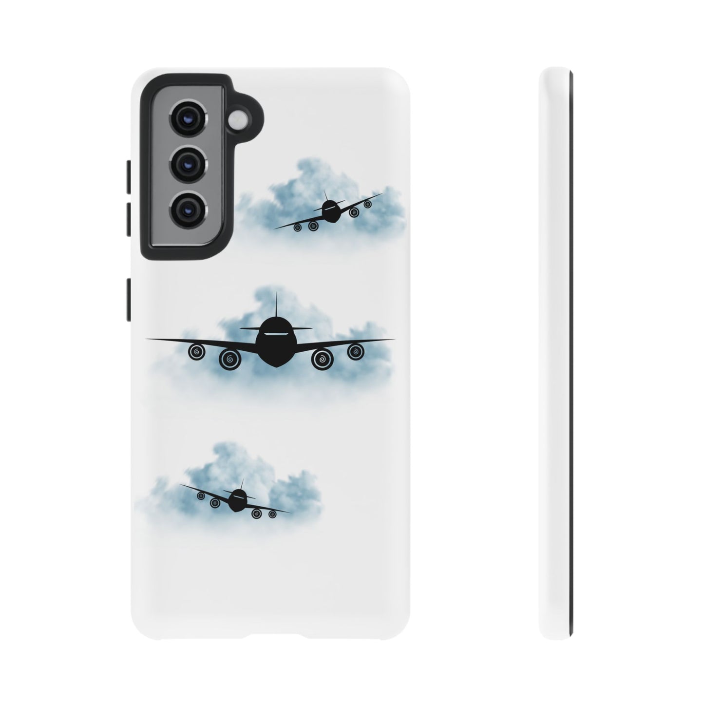 Tough Phone Case - Clouds & Aeroplanes Design