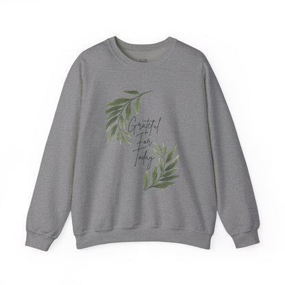 Sweatshirt - Grateful for Today - Luminous Gem Designs 