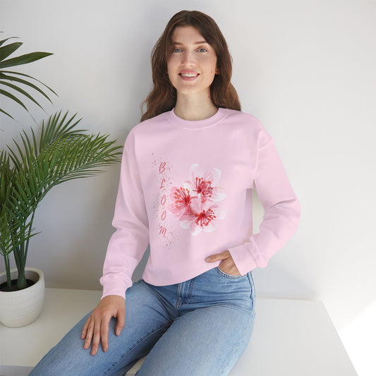 Sweatshirt - Blooming Design - Luminous Gem Designs 