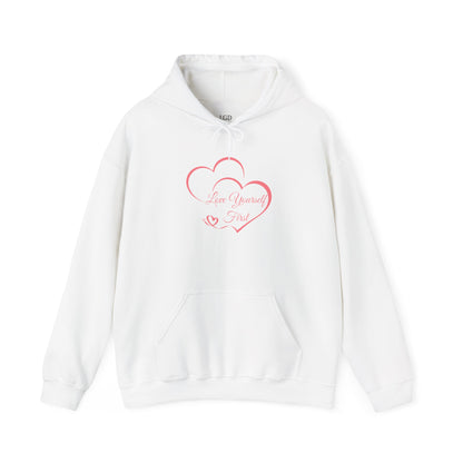 Hoodie - Love Yourself First - Luminous Gem Designs 