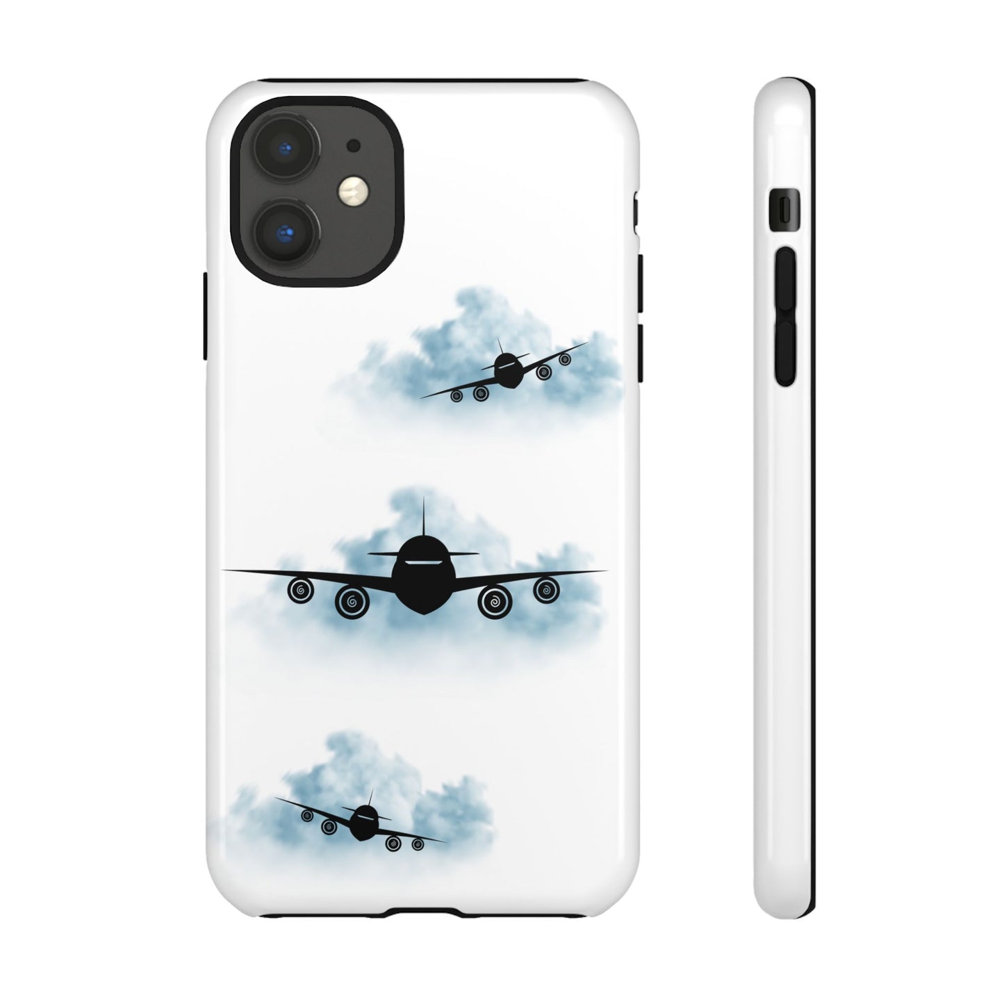 Tough Phone Case - Clouds & Aeroplanes Design