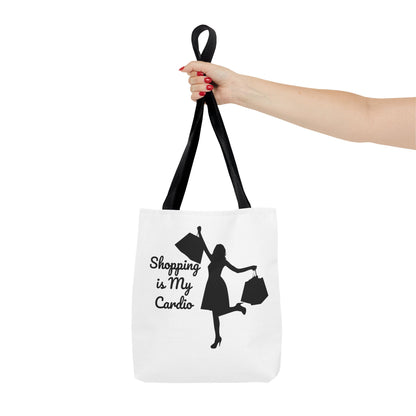 Tote Bag - Shopping Is My Cardio - Luminous Gem Designs 