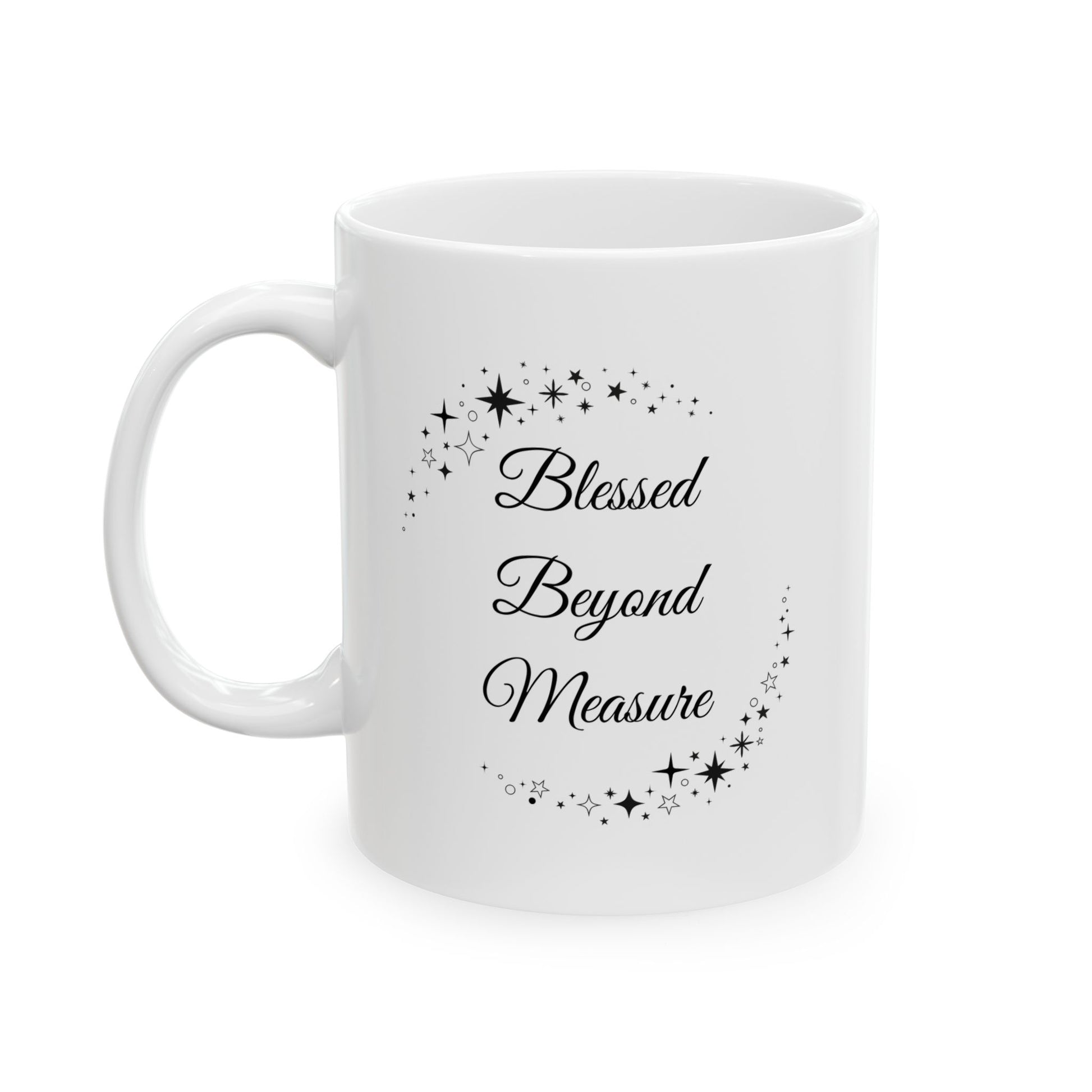 Ceramic Mug - Blessed Beyond Measure - Luminous Gem Designs 