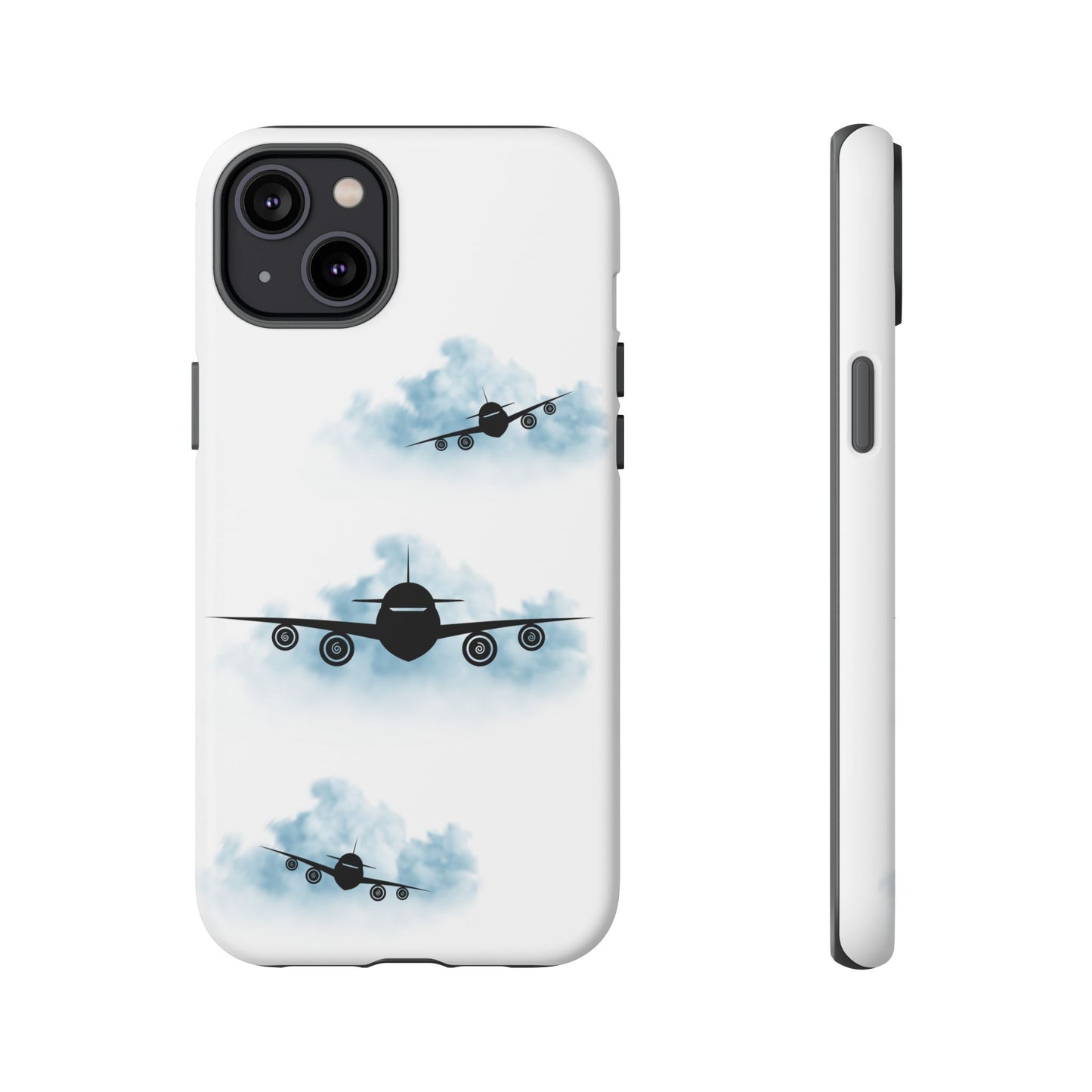 Tough Phone Case - Clouds & Aeroplanes Design