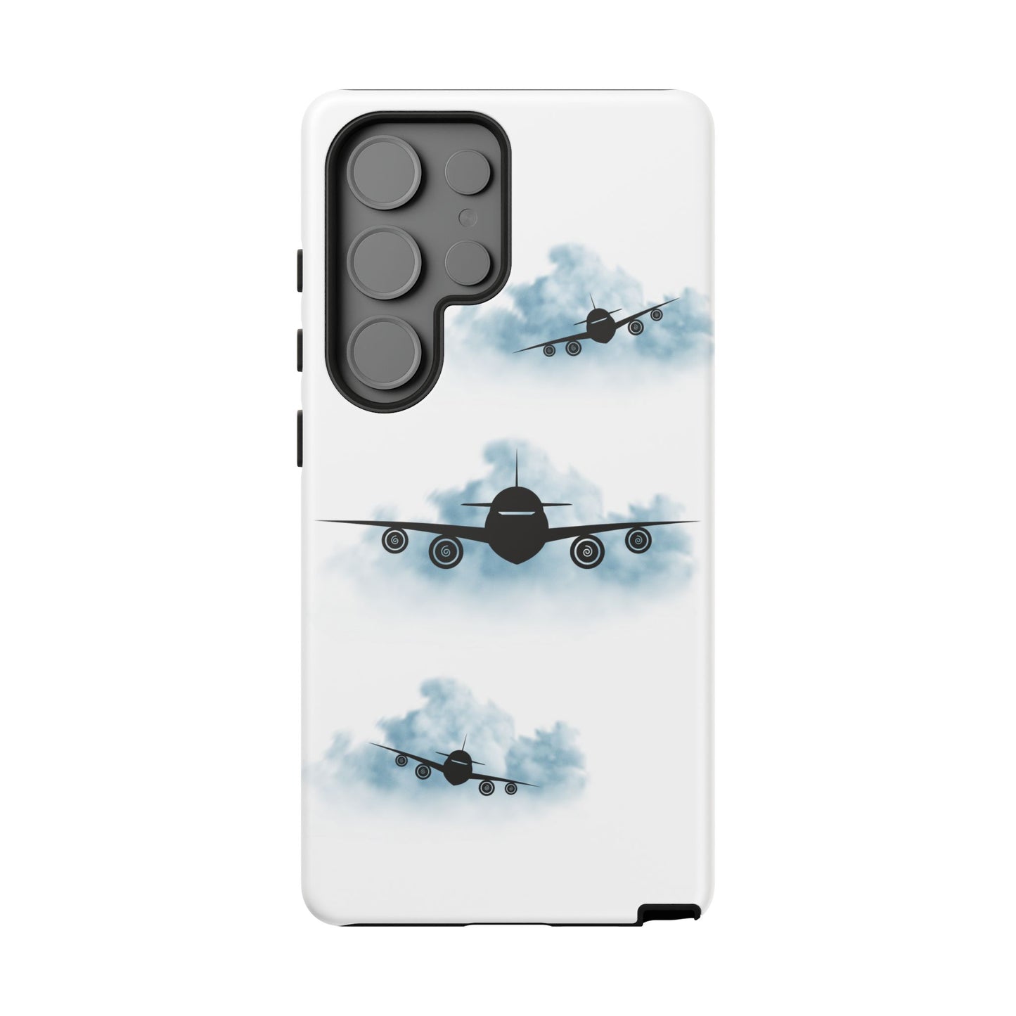 Tough Phone Case - Clouds & Aeroplanes Design