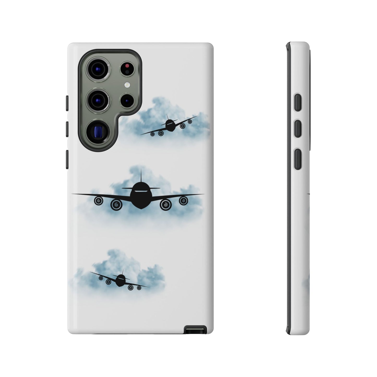 Tough Phone Case - Clouds & Aeroplanes Design