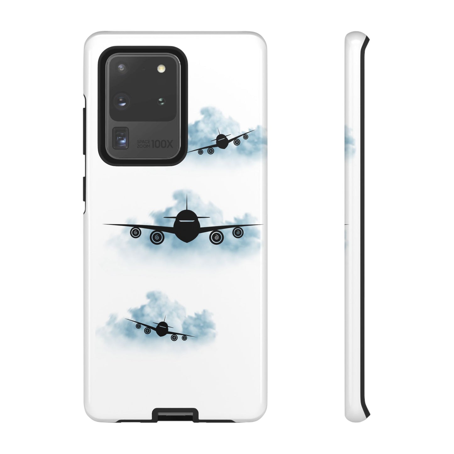 Tough Phone Case - Clouds & Aeroplanes Design