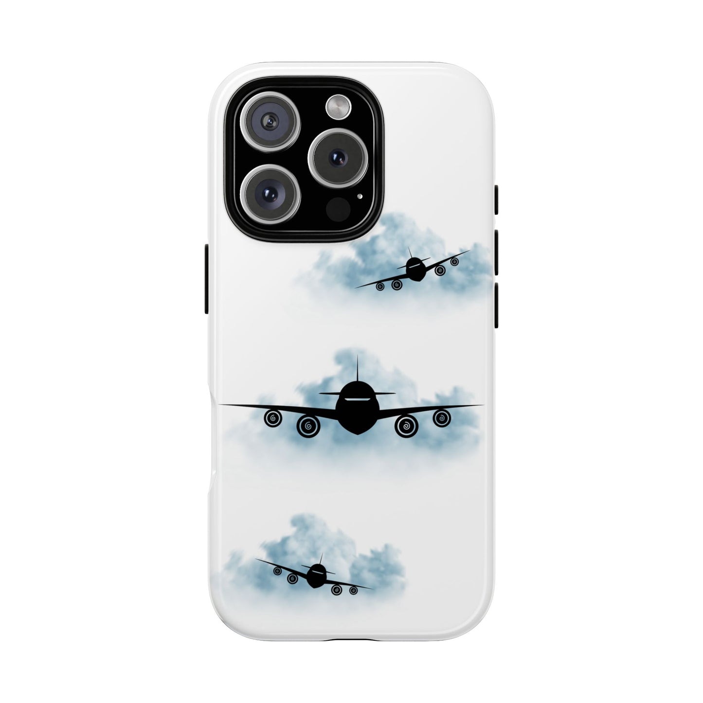 Tough Phone Case - Clouds & Aeroplanes Design