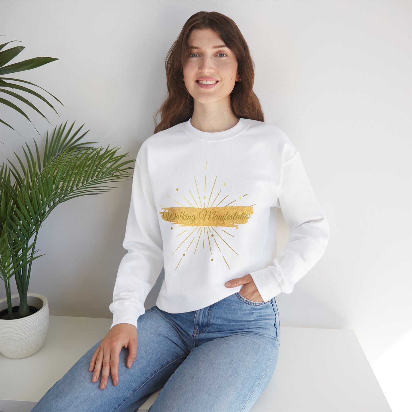 Sweatshirt - Walking Manifestation - Luminous Gem Designs 