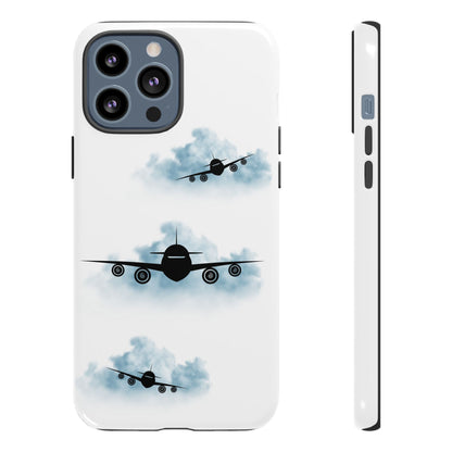 Tough Phone Case - Clouds & Aeroplanes Design