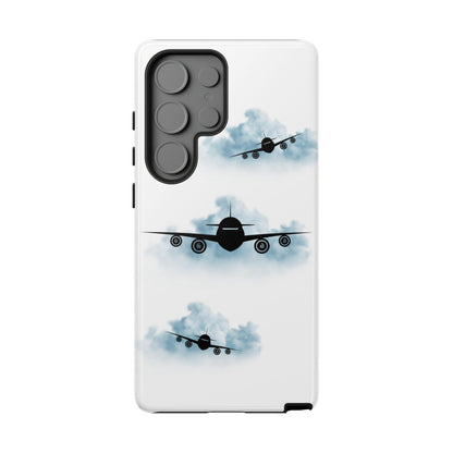 Tough Phone Case - Clouds & Aeroplanes Design