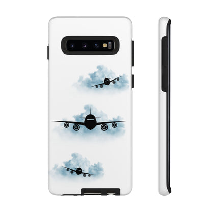 Tough Phone Case - Clouds & Aeroplanes Design