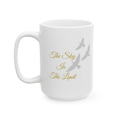 Ceramic Mug - The Sky Is The Limit - Luminous Gem Designs 