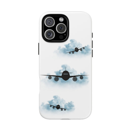 Tough Phone Case - Clouds & Aeroplanes Design