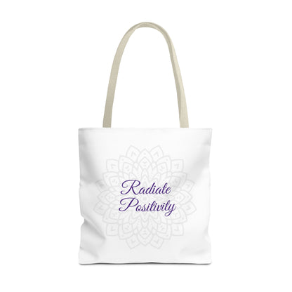 Tote Bag - Radiate Positivity - Luminous Gem Designs 