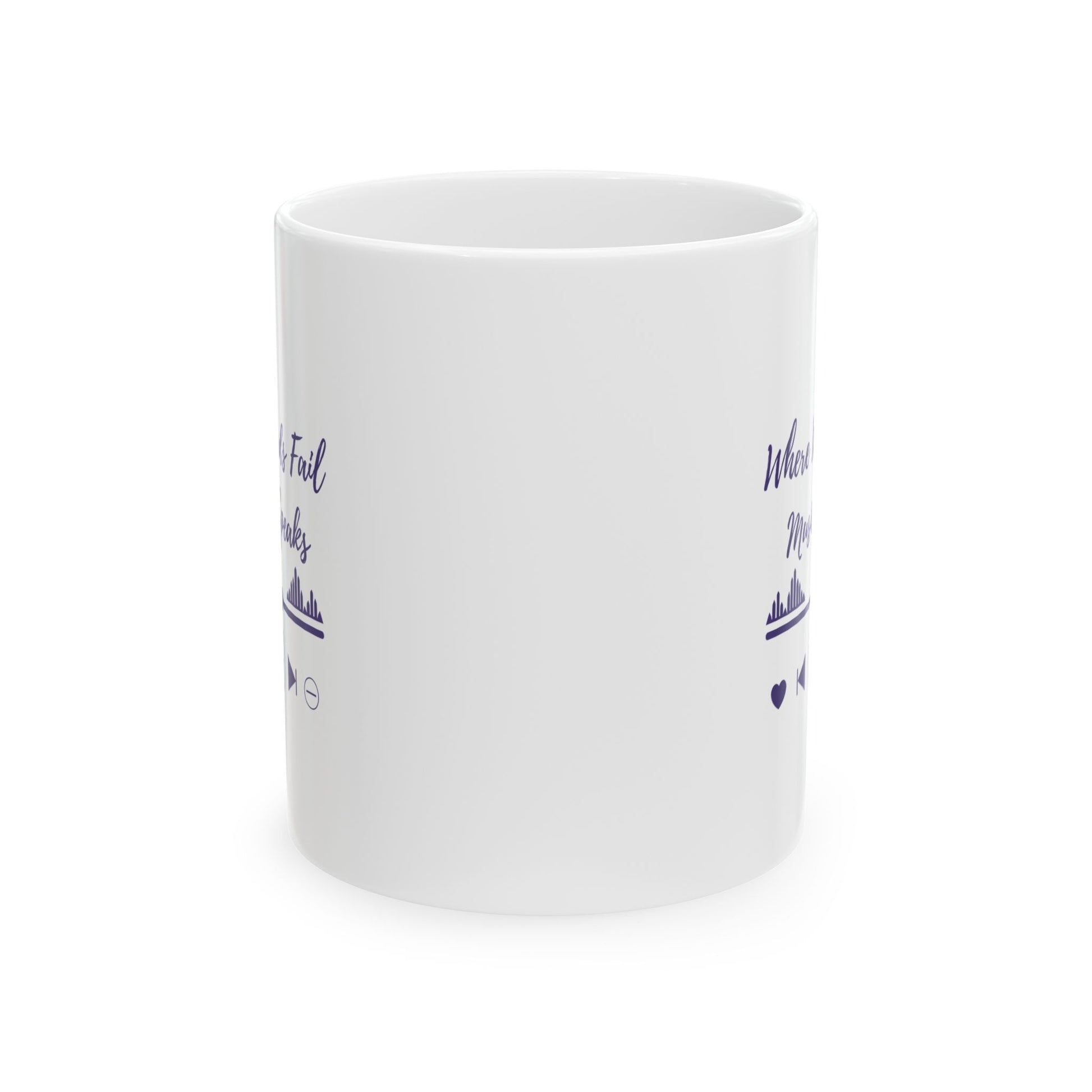 Ceramic Mug - Where Words Fail, Music Speaks - Luminous Gem Designs 