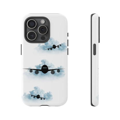 Tough Phone Case - Clouds & Aeroplanes Design