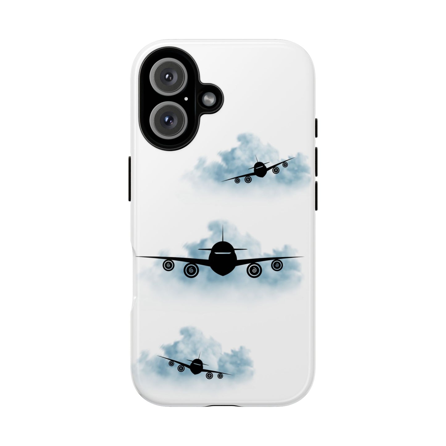 Tough Phone Case - Clouds & Aeroplanes Design