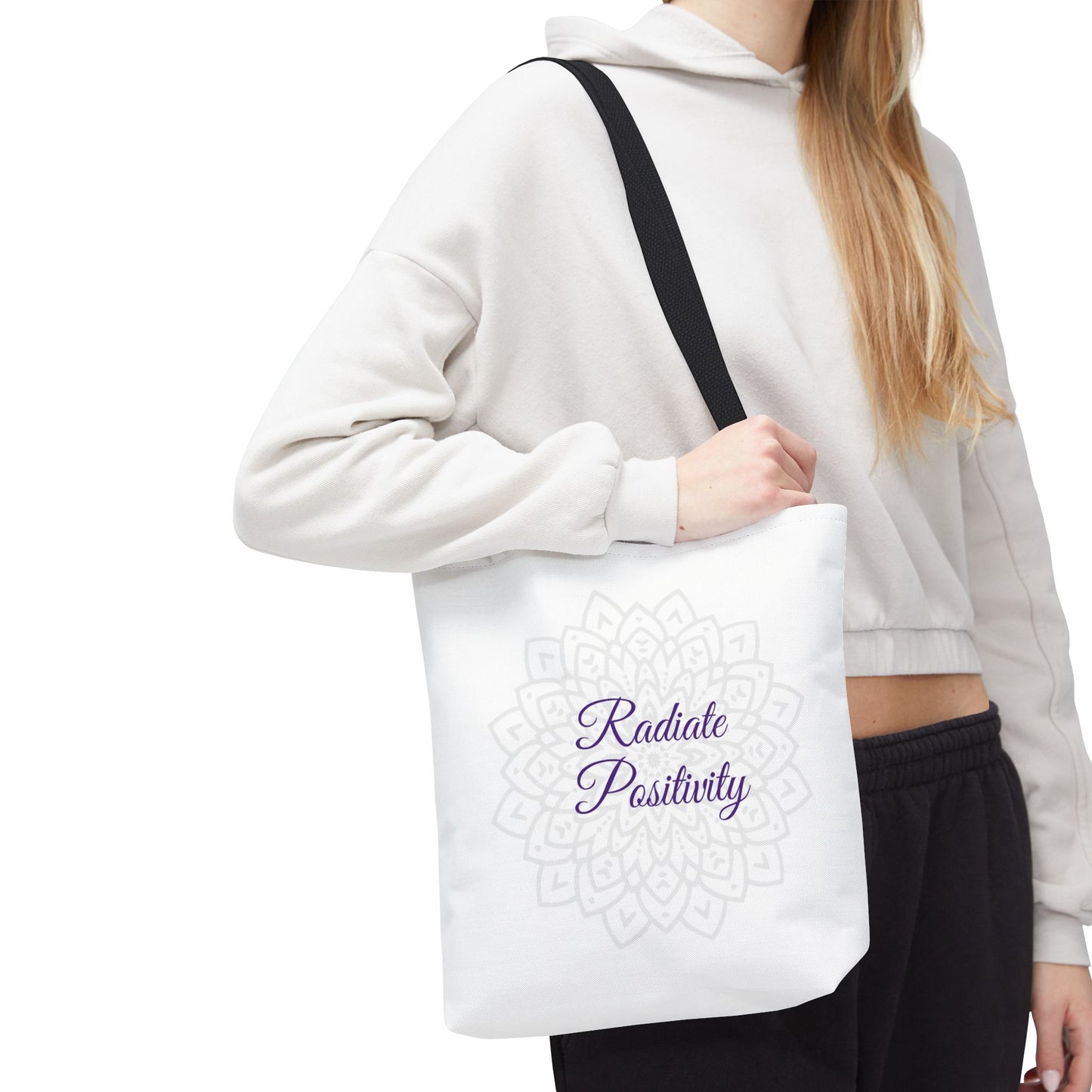 Tote Bag - Radiate Positivity - Luminous Gem Designs 