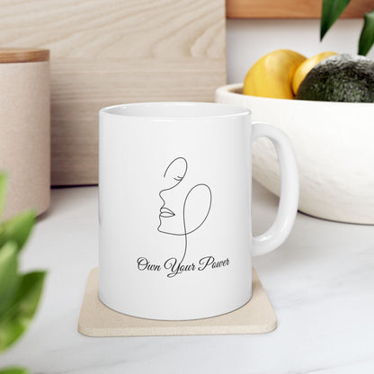 Ceramic Mug - Own Your Power - Luminous Gem Designs 