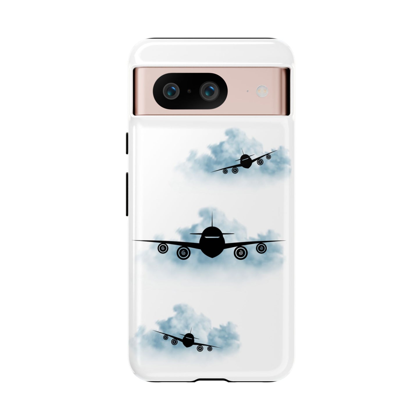 Tough Phone Case - Clouds & Aeroplanes Design