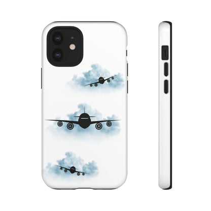 Tough Phone Case - Clouds & Aeroplanes Design