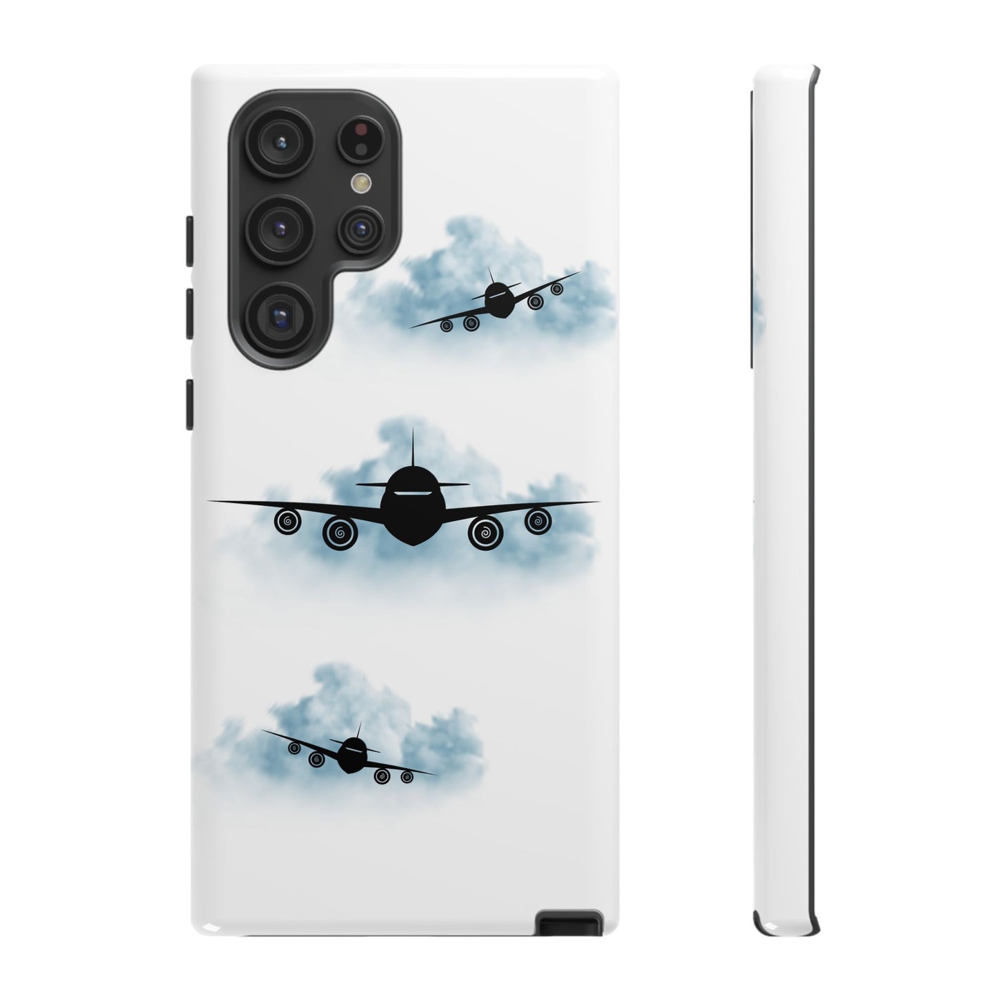 Tough Phone Case - Clouds & Aeroplanes Design