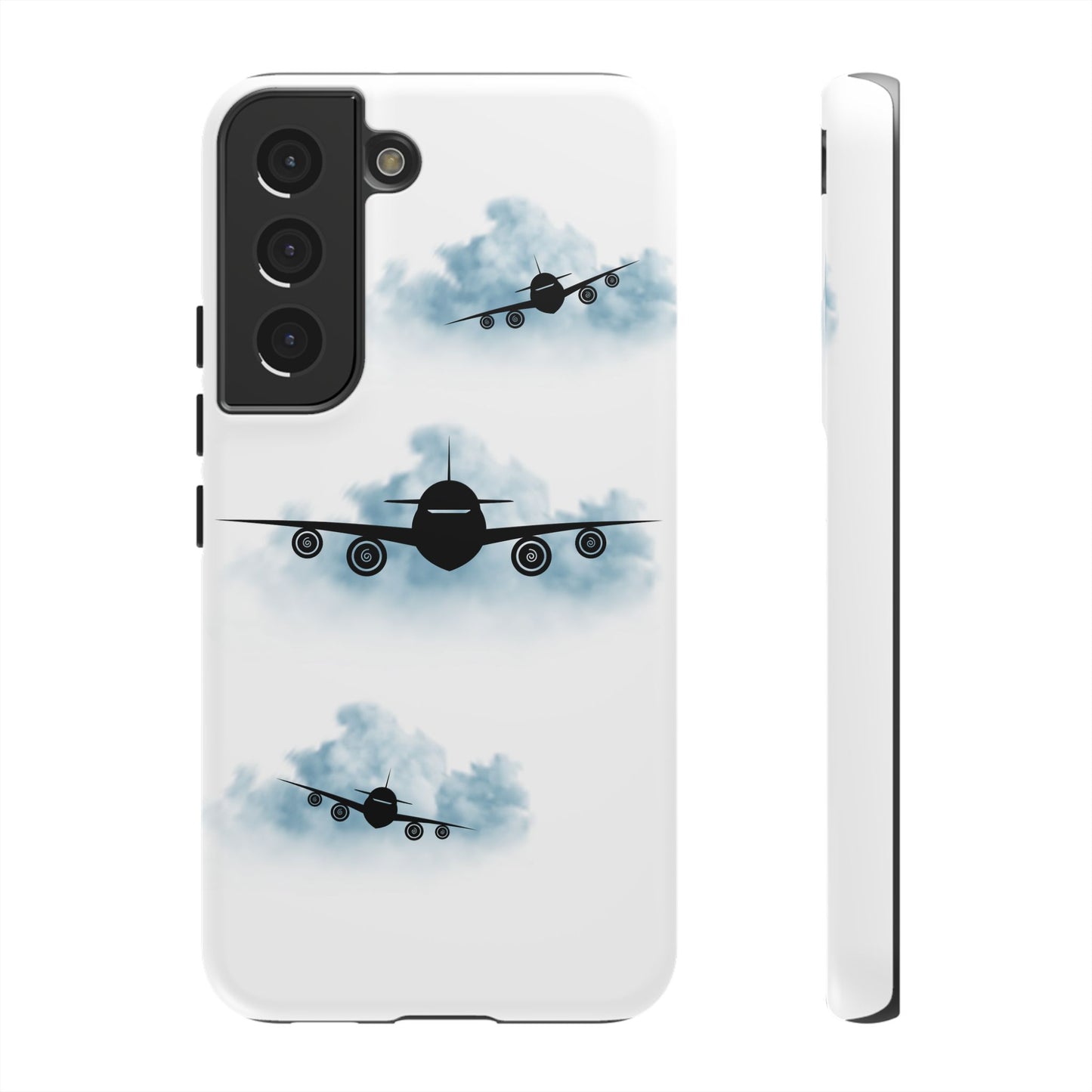 Tough Phone Case - Clouds & Aeroplanes Design