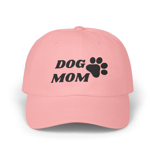 Classic Cap - Dog Mom with Paw Design - Luminous Gem Designs 